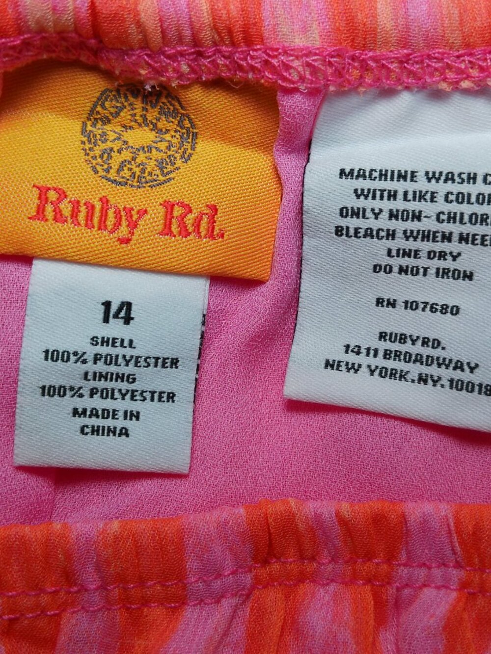 Skirt Multi Color Ruby Rd Size 14 - Picture 8 of 10